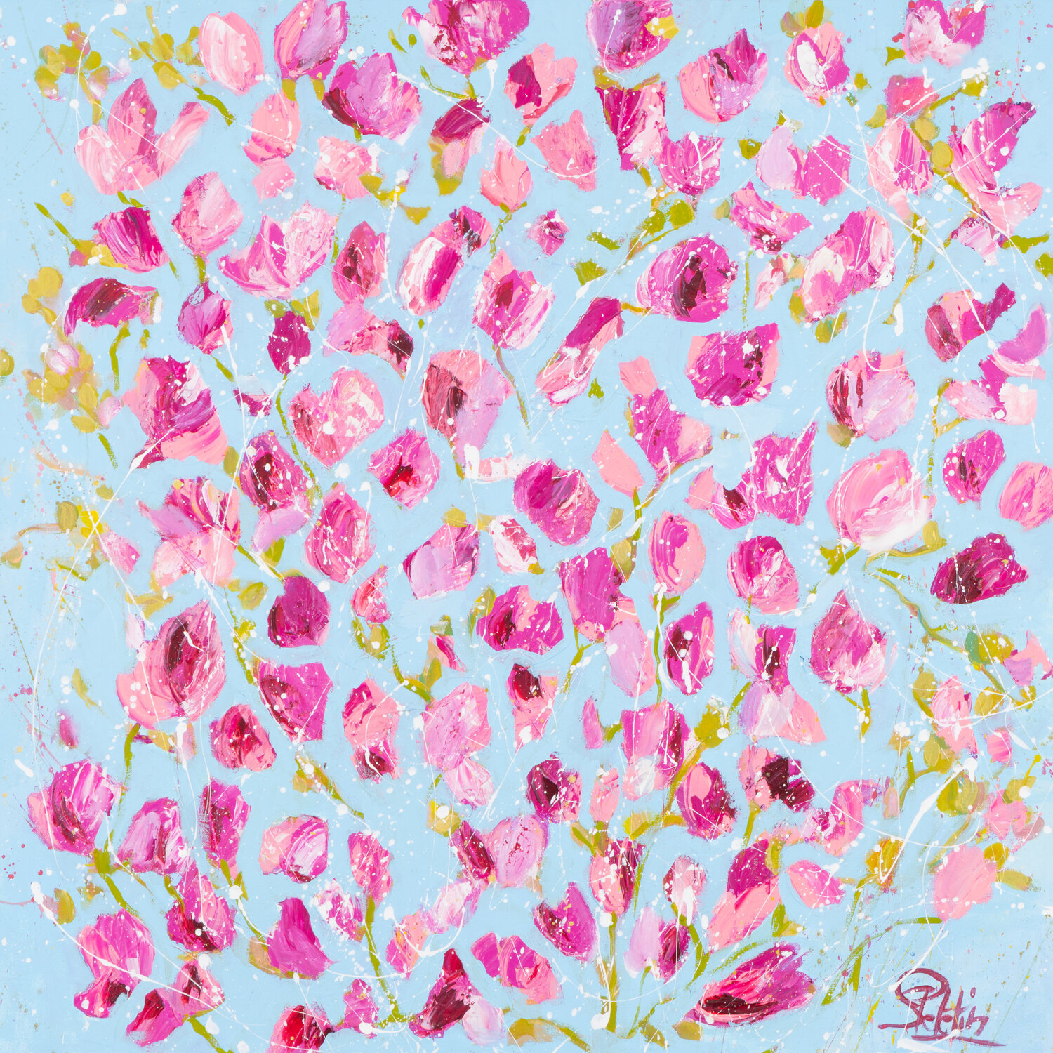 Le printemps des magnolias Sophie Petetin Originalgemälde zu verkaufen
