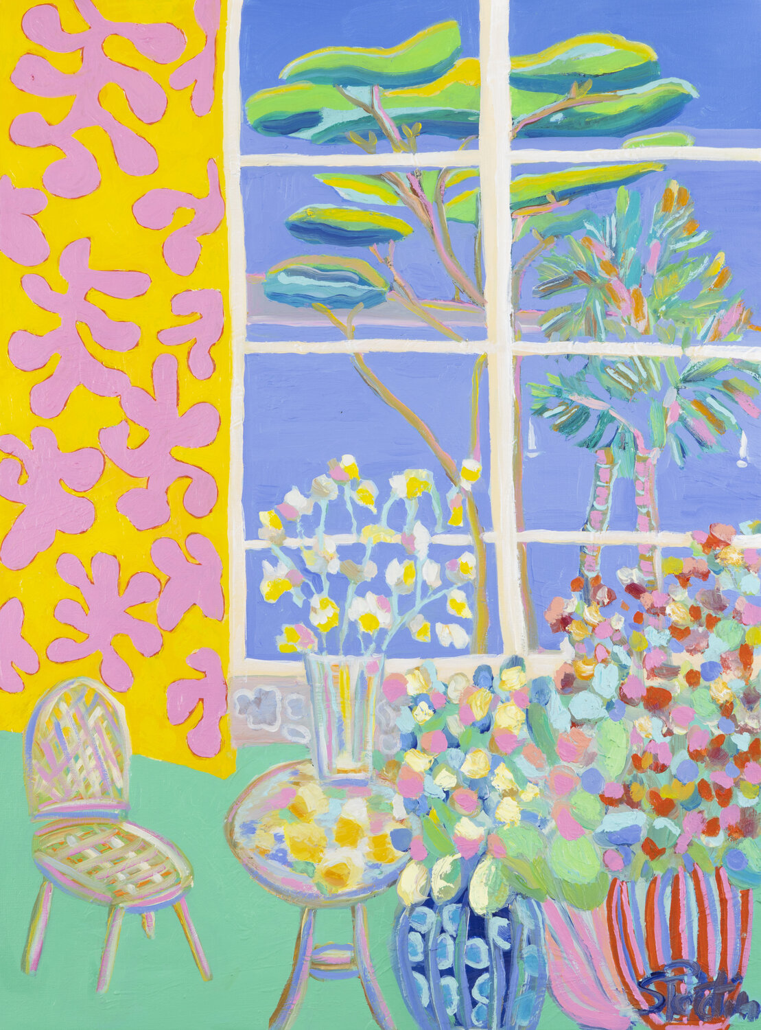 Nice, depuis mon petit salon Sophie Petetin Origineel schilderij te koop