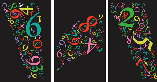 Pastel Sequence – Trittico numerico su tela in sette tonalità van Paolo Grassi, Schilderij te koop op Singulart