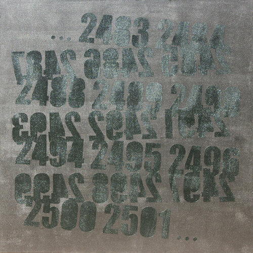 Geometrie del tempo – Astrazione numerica su tela von Paolo Grassi, Malerei kaufen auf Singulart