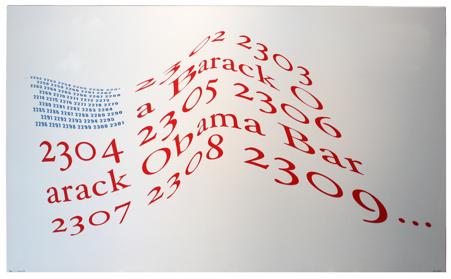 75. Obama – Opera del progetto From "0" to Infinity Paolo Grassi Origineel schilderij te koop