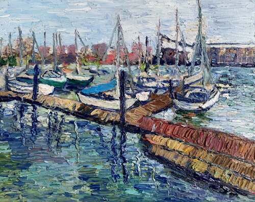 False Creek, Being Grateful di Anastasia Fedorova, Pittura in vendita su Singulart