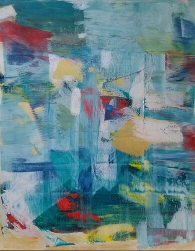 Harlequin - Award Winner van Monique Dufour, Schilderij te koop op Singulart