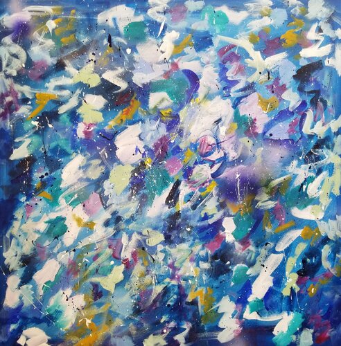 Secrets In My Garden van Monique Dufour, Schilderij te koop op Singulart
