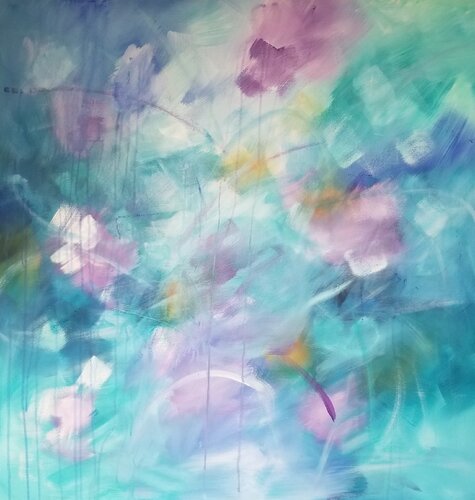 Let's play in the rain (Award Winner) von Monique Dufour, Malerei kaufen auf Singulart