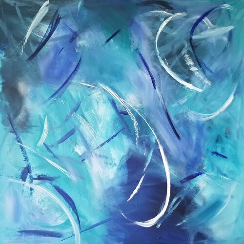 Beyond the Deep van Monique Dufour, Schilderij te koop op Singulart