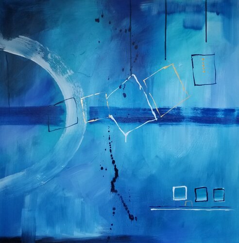 There's more to the story (Award Winner) SOLD van Monique Dufour, Schilderij te koop op Singulart