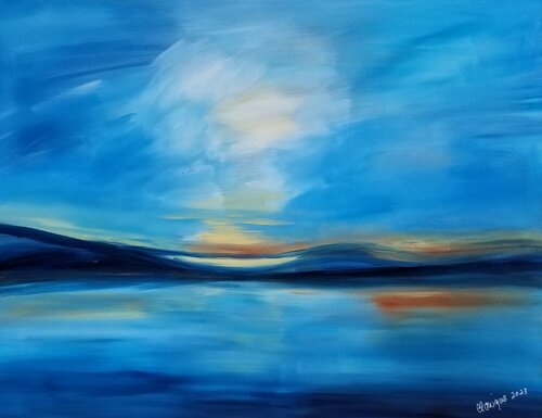 Whiskey Sunset van Monique Dufour, Schilderij te koop op Singulart