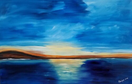 Last Sunset von Monique Dufour, Malerei kaufen auf Singulart