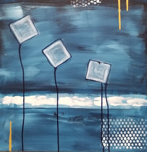 Square Balloons von Monique Dufour, Malerei kaufen auf Singulart