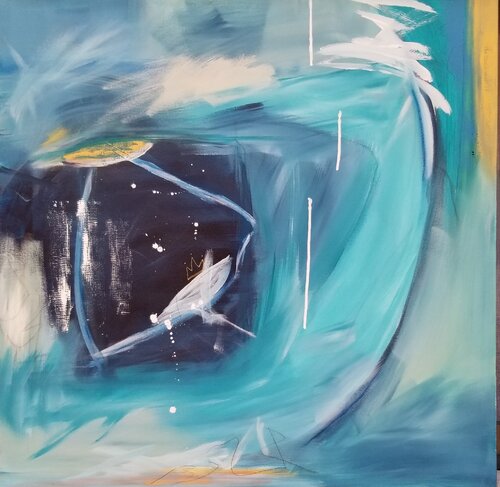 The Frog Prince (Award Winner) di Monique Dufour, Pittura in vendita su Singulart