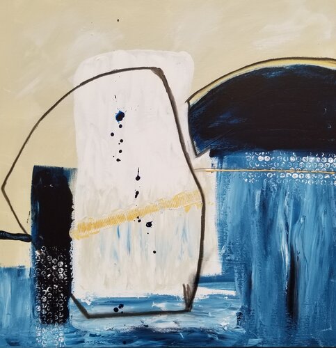 In the middle of nowhere and everywhere van Monique Dufour, Schilderij te koop op Singulart