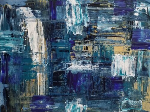 Night in the City di Monique Dufour, Pittura in vendita su Singulart