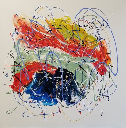 Strings of joy von Monique Dufour, Malerei kaufen auf Singulart