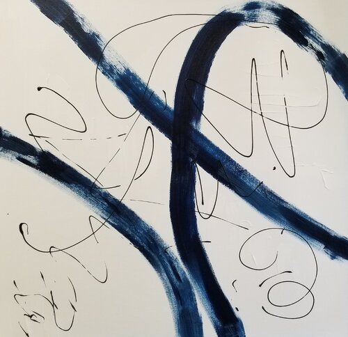 Threads No 2 - 2023 van Monique Dufour, Schilderij te koop op Singulart