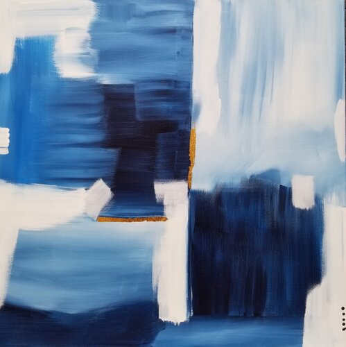 Sounds of Blue van Monique Dufour, Schilderij te koop op Singulart