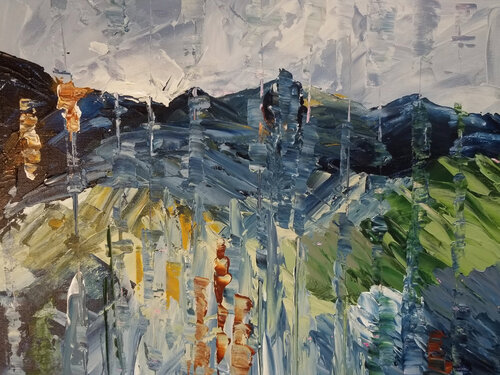 Near and Far - No 6 by Monique Dufour, Painting for Sale on Singulart