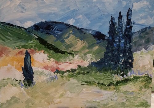 Near and Far - No 19 di Monique Dufour, Pittura in vendita su Singulart