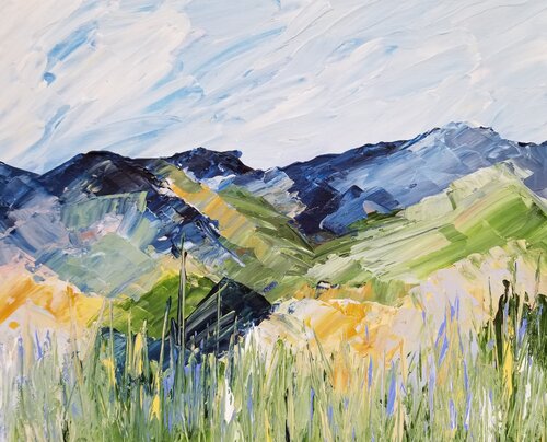 Near and Far - No 21 - Framed di Monique Dufour, Pittura in vendita su Singulart
