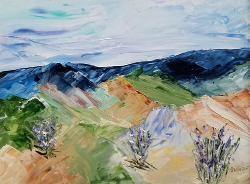 Near and Far - No 34 - Framed von Monique Dufour, Malerei kaufen auf Singulart
