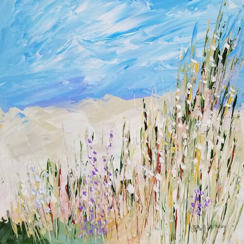 Near and Far - No 40 -Framed von Monique Dufour, Malerei kaufen auf Singulart