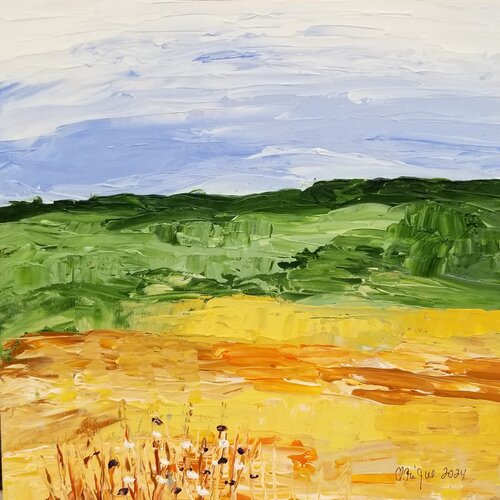 Near and Far - No 41 -Framed von Monique Dufour, Malerei kaufen auf Singulart