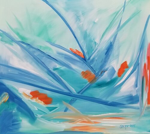 Meet me where wild things grow van Monique Dufour, Schilderij te koop op Singulart