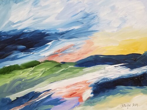Near and far - No 46 van Monique Dufour, Schilderij te koop op Singulart