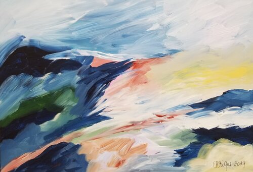 Near and far No 47 van Monique Dufour, Schilderij te koop op Singulart