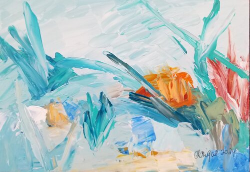 Near and far - No 49 - SOLD van Monique Dufour, Schilderij te koop op Singulart