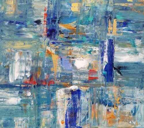 Another brick in the wall di Monique Dufour, Pittura in vendita su Singulart