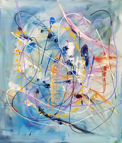 Year of  the Snake - 2025 di Monique Dufour, Pittura in vendita su Singulart