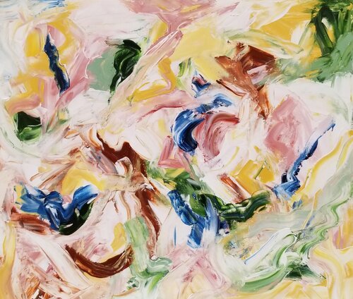 Eden unraveled - 2025 van Monique Dufour, Schilderij te koop op Singulart