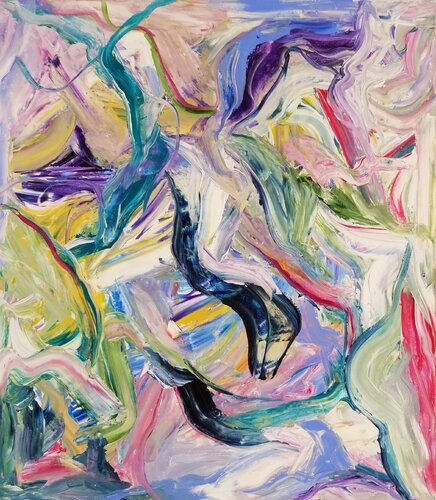 Where color breathes - 2025 van Monique Dufour, Schilderij te koop op Singulart