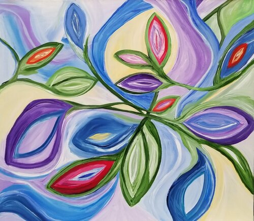 Radiant Unfolding 2025 van Monique Dufour, Schilderij te koop op Singulart