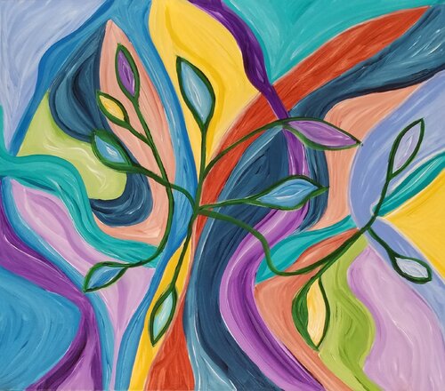 Lymphatic flow - 2025 von Monique Dufour, Malerei kaufen auf Singulart