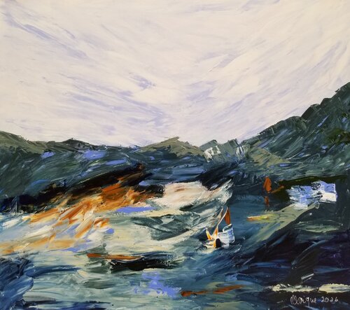 After the Storm, Still Awake - 2026 von Monique Dufour, Malerei kaufen auf Singulart