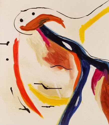 Leap ! - 2026 by Monique Dufour, Painting for Sale on Singulart