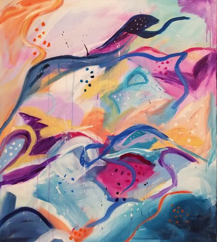 Wild seeds of summer - 2026 par Monique Dufour, Peinture en vente sur Singulart
