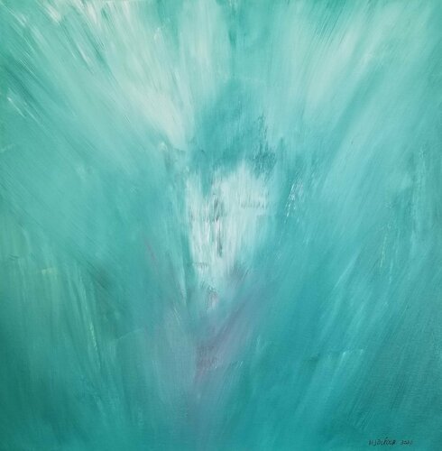Green No 1 van Monique Dufour, Schilderij te koop op Singulart
