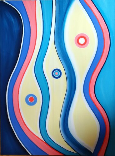 Three Women (Award Winner) von Monique Dufour, Malerei kaufen auf Singulart