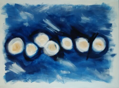 Seven Circles No 2 von Monique Dufour, Malerei kaufen auf Singulart