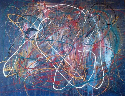 Graffiti in Blue Monique Dufour
