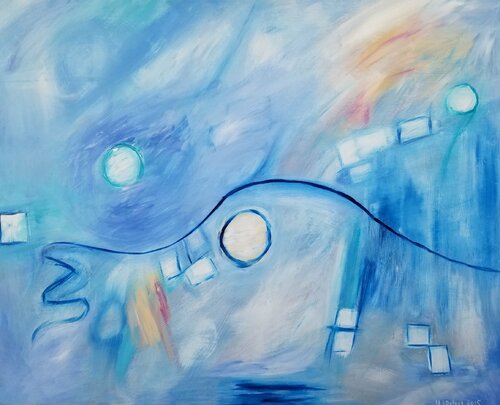 Inner Child Series ~ Imaginary Friend ~ Winner 2023 van Monique Dufour, Schilderij te koop op Singulart