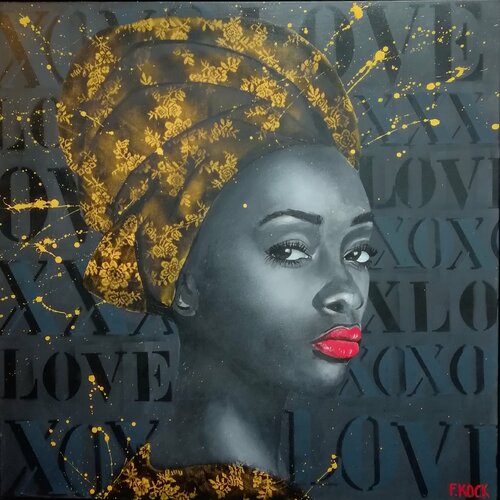 XOXO No.2 van Femke Kock, Schilderij te koop op Singulart