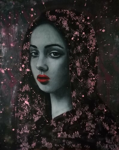 XOXO No.1 van Femke Kock, Schilderij te koop op Singulart