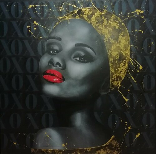XOXO No.7 van Femke Kock, Schilderij te koop op Singulart