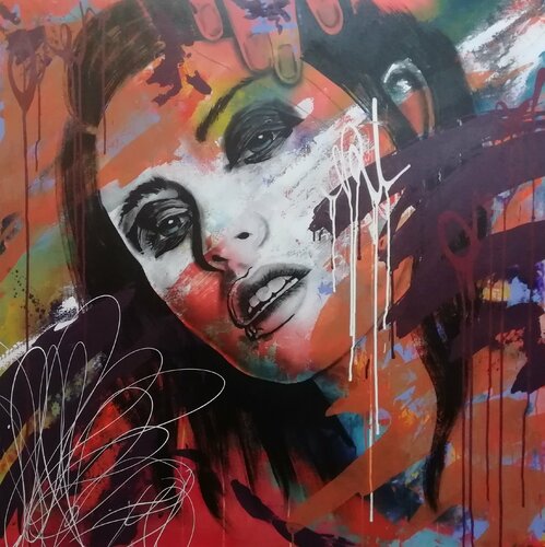 Blue Eyes Unchanged van Femke Kock, Schilderij te koop op Singulart