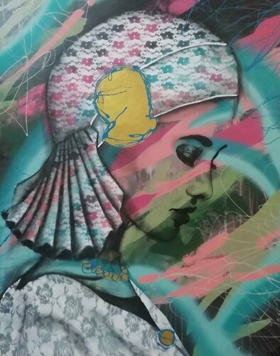 Girl From Friesland No.3 van Femke Kock, Schilderij te koop op Singulart