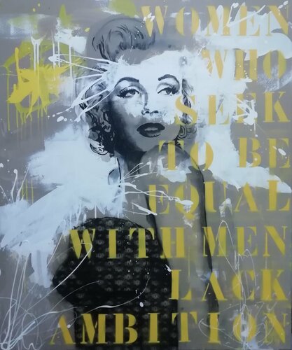 Women who seek to be equal with men lack ambition van Femke Kock, Schilderij te koop op Singulart